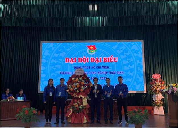 Đại hội Đại biểu Đoàn TNCS Hồ Chí Minh Trường Cao đẳng Công nghiệp Nam Định, nhiệm kỳ 2024 – 2027 thành công tốt đẹp