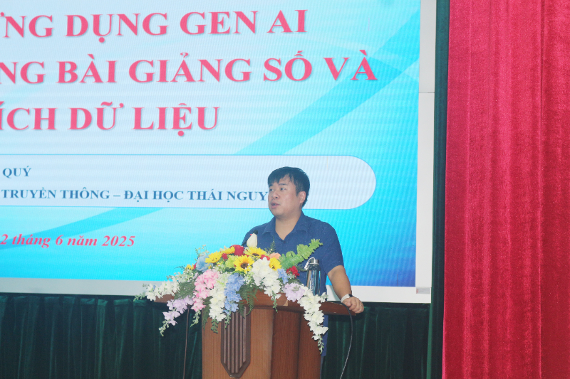 TỔ CHỨC TẬP HUẤN ỨNG DỤNG CÔNG NGHỆ GENAI TRONG XÂY DỰNG BÀI GIẢNG SỐ VÀ PHÂN TÍCH DỮ LIỆU