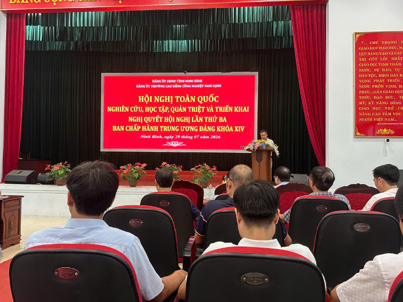 Hội nghị trực tuyến quán triệt, triển khai Nghị quyết Hội nghị Trung ương 3 khóa XIV